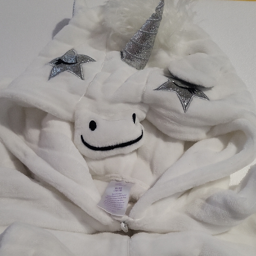 Secret Treasures White Unicorn Hooded Pajama